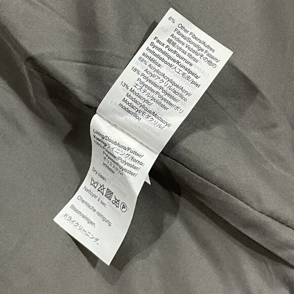 J Crew Coat Womens 8 Vail Parka Gray Wool Blend Faux Fur Trim Hood Lined Jacket - Picture 7 of 13